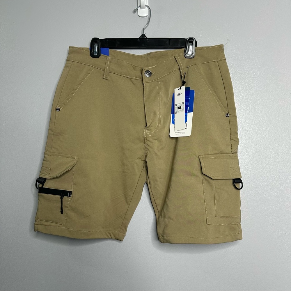 Riot Empire Men's Tan Cargo Shorts